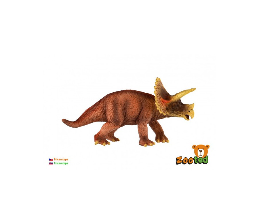 Triceratops zooted plast 20cm v sáčku