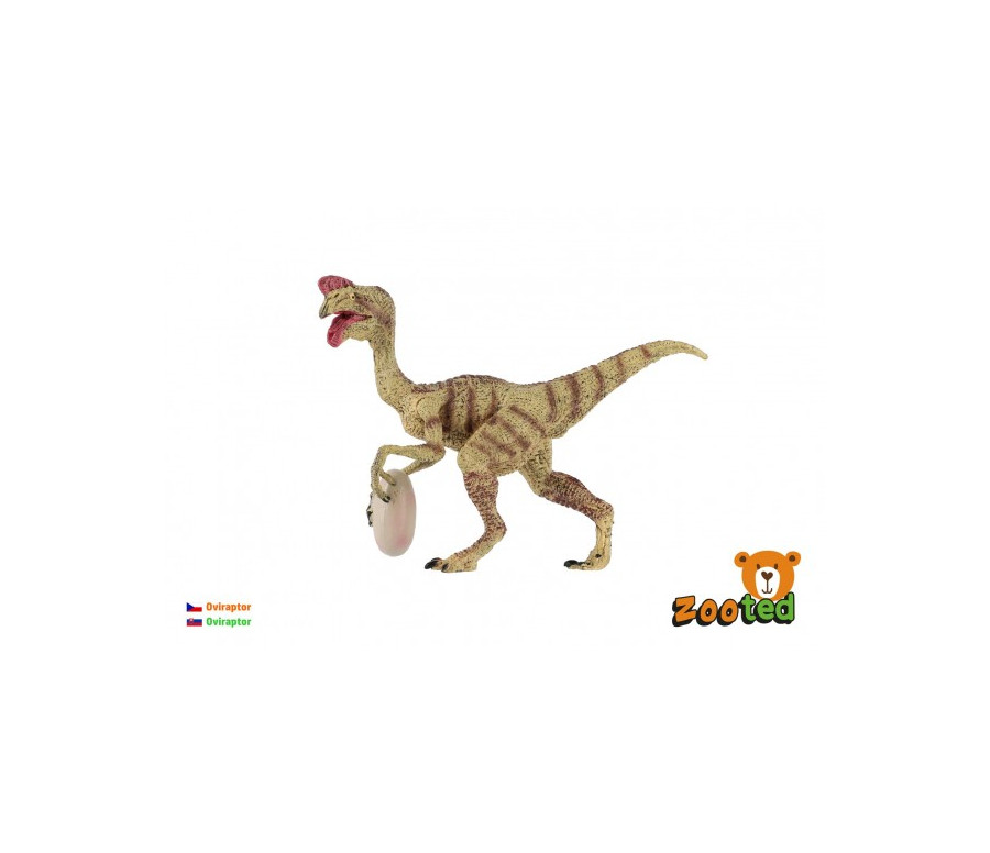 Oviraptor s vejcem zooted plast 12cm v sáčku