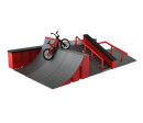 Skatepark - rampy,kolo prstové,skateboard prstový plast v krabici 44x12x25cm