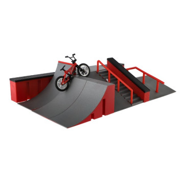 Skatepark - rampy,kolo prstové,skateboard prstový plast v krabici 44x12x25cm