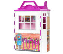 Barbie restaurace s doplňky plast v krabici 46x32x14cm