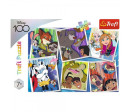 Puzzle Disney hrdinové 48x34cm 200 dílků v krabici 33x23x4cm