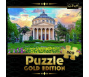 Puzzle Rumunské Atheneum, Bukurešť, Rumunsko - Zlaté vydání 500 dílků 48x34cm v krabici 26x26x10cm