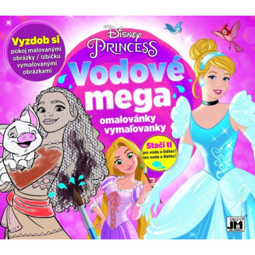 Vodové mega omalovánky Maluj vodou! Disney Princezny 33x29cm