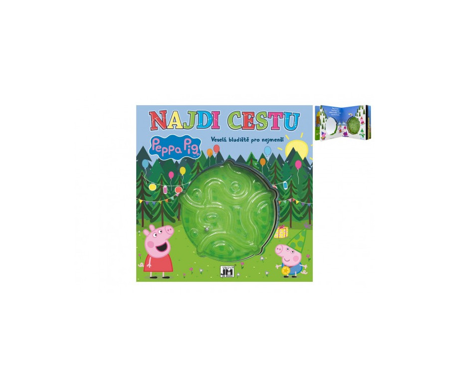 Najdi cestu Prasátko Peppa/Peppa Pig Veselá bludiště pro nejmenší 22x22cm