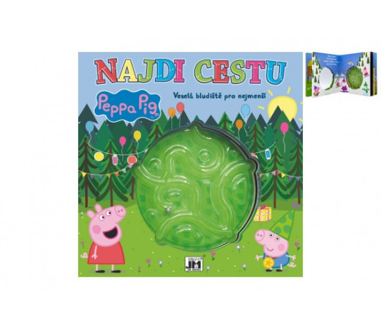 Najdi cestu Prasátko Peppa/Peppa Pig Veselá bludiště pro nejmenší 22x22cm