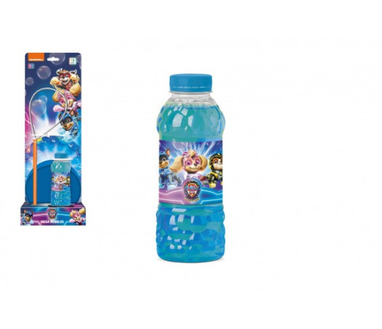 Bublifuk Tlapková patrola/Paw Patrol sada na tvorbu bublin + náplň 0,45L na kartě 15x42x12cm