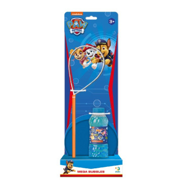 Bublifuk Tlapková patrola/Paw Patrol sada na tvorbu bublin + náplň 0,45L na kartě 15x42x12cm