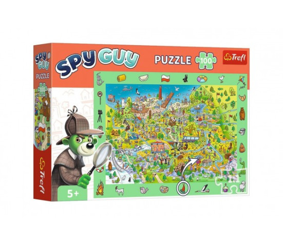 Puzzle Spy Guy - Polsko 48x34cm 100 dílků v krabici 33x23x6cm