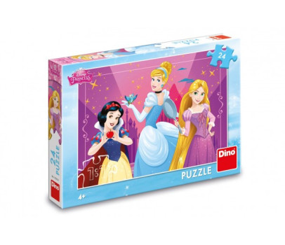 Puzzle Disney Odvážné princezny 24 dílků 26x18cm v krabici 27x19x4cm