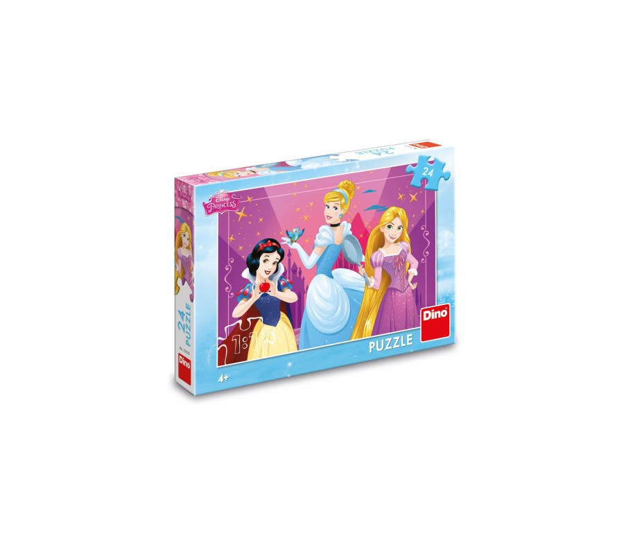 Puzzle Disney Odvážné princezny 24 dílků 26x18cm v krabici 27x19x4cm