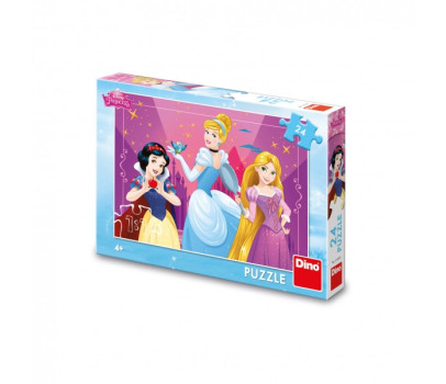 Puzzle Disney Odvážné princezny 24 dílků 26x18cm v krabici 27x19x4cm