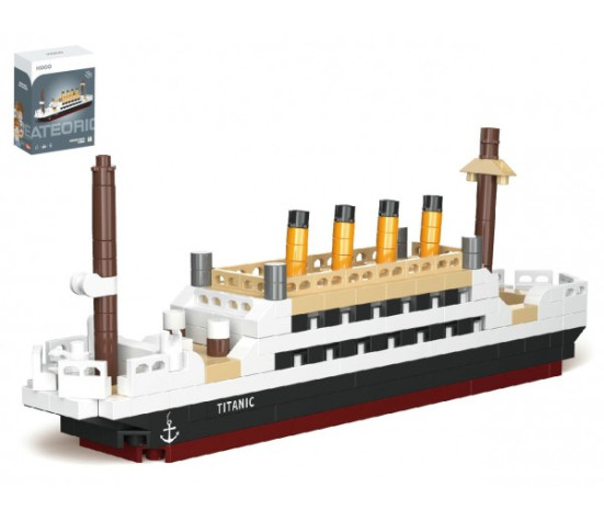 Stavebnice mini KOCO Titanic plast 271ks v krabičce 11x15x6cm