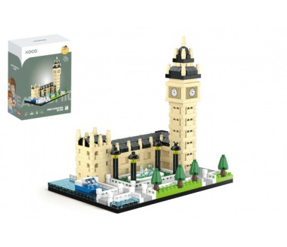 Stavebnice mini KOCO Big Ben plast 523ks v krabičce 12,5x17x7cm