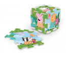 Pěnové puzzle Prasátko Peppa/Peppa Pig 32x32x1cm 8ks ve fólii 0m+