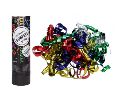Párty konfety vystřelovací Spirály 15 cm v tubě karneval