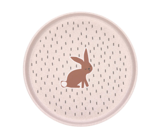 Plate PP/Cellulose Little Forest rabbit