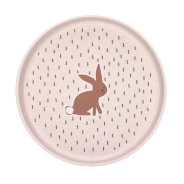 Plate PP/Cellulose Little Forest rabbit