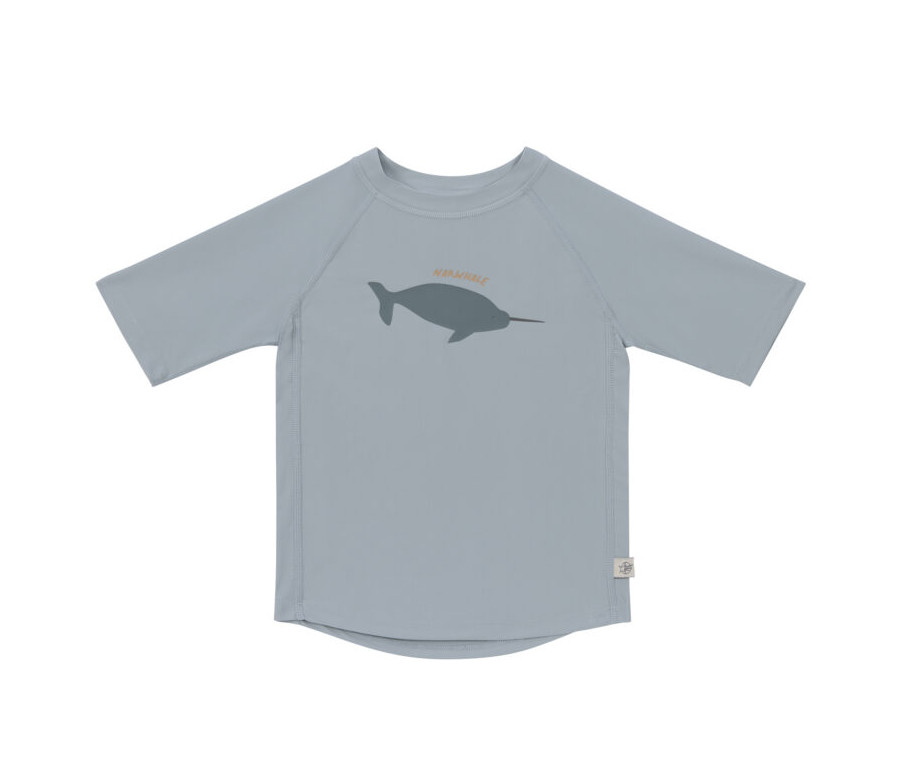 Short Sleeve Rashguard 2023 whale light blue 07-12 mon.