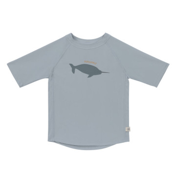 Short Sleeve Rashguard 2023 whale light blue 07-12 mon.