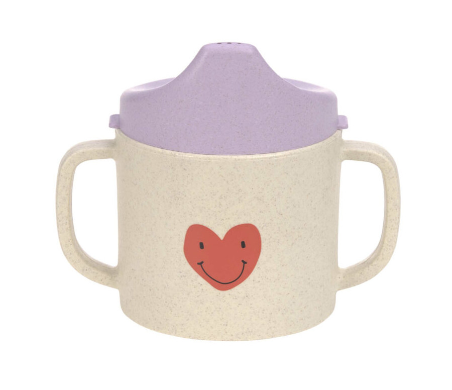 Sippy Cup PP/Cellulose Happy Rascals Heart lavender