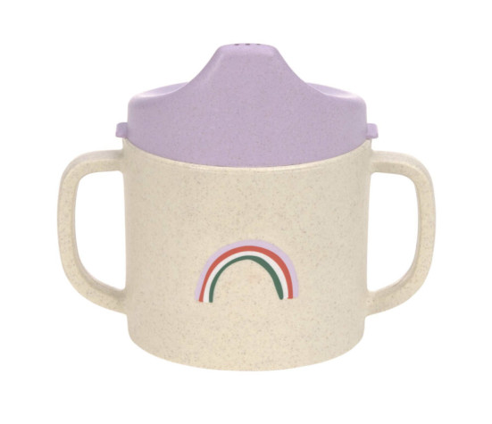 Sippy Cup PP/Cellulose Happy Rascals Heart lavender