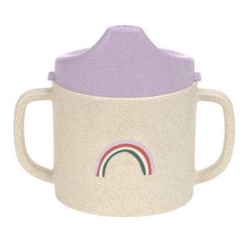 Sippy Cup PP/Cellulose Happy Rascals Heart lavender