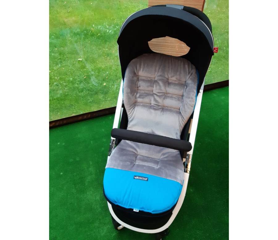 ESITO Podložka do kočárku Soft Bamboo - tyrkysová / UNI