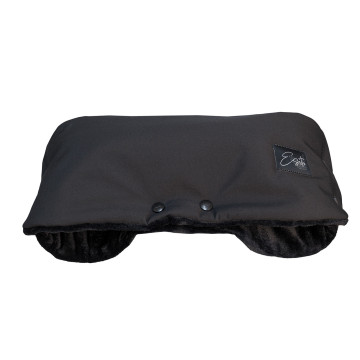 ESITO Rukávník na kočárek Mikroplyš softshell Black - černá / 45 x 53 cm