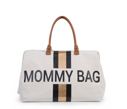 Přebalovací taška Mommy Bag Off White / Black Gold