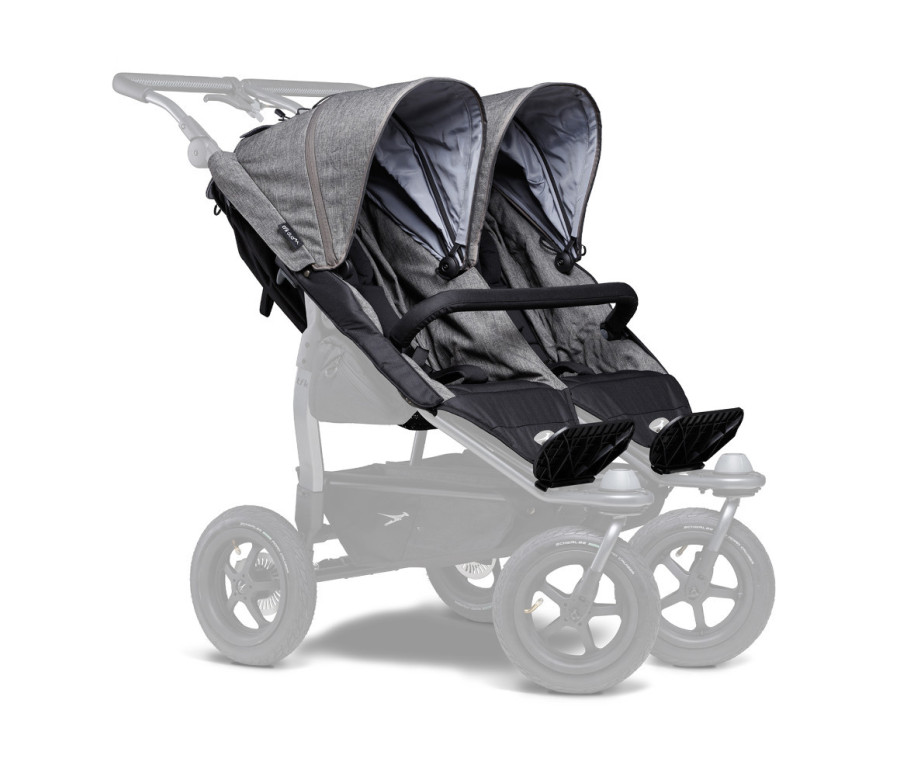 Tfk stroller seats duo - sportovní sedačky Premium grey T-D1-S-415