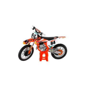 Motorka Bburago KTM 450 SX-F Factory Edition (2018) kov/plast 12cm 12ks v boxu