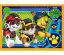 Puzzle 4v1 Prázdniny Tlapková Patrola/Paw Patrol 28,5x20,5cm v krabici 28x28x6cm