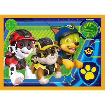 Puzzle 4v1 Prázdniny Tlapková Patrola/Paw Patrol 28,5x20,5cm v krabici 28x28x6cm