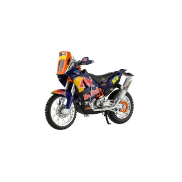 Motorka Bburago KTM 450 Rally (Dakar Rally) kov/plast 12cm v krabičce 17x11x7cm