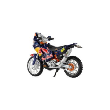 Motorka Bburago KTM 450 Rally (Dakar Rally) kov/plast 12cm v krabičce 17x11x7cm