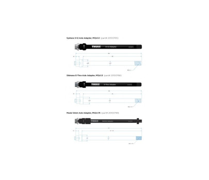 THULE CHARIOT THRU AXLE 217 or 229Mm (M12X1.75) - Maxle/Fatbike