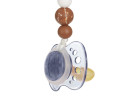 Soother Holder Wood/Silicone Little Universe moon rust