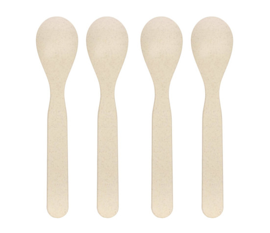 Spoon Set PP/Cellulose Happy Rascals Heart lavender