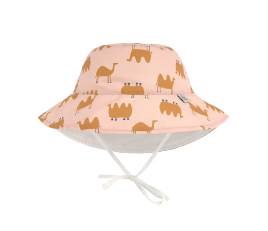 Sun Protection Bucket Hat camel pink 19-36 mon.