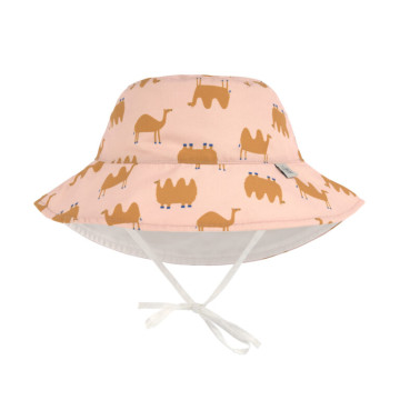 Sun Protection Bucket Hat camel pink 19-36 mon.