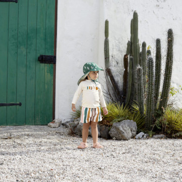 Sun Protection Flap Hat cactus green 07-18 mon.