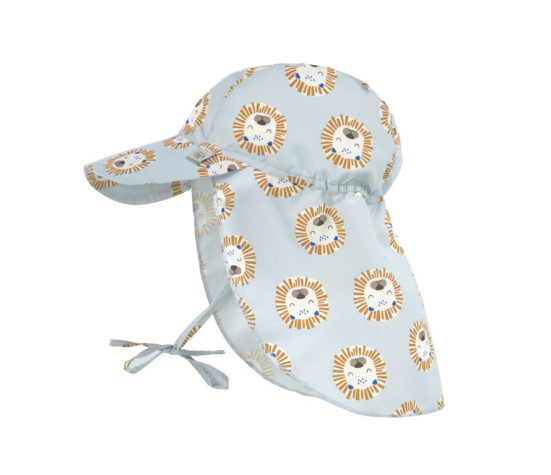 Sun Protection Flap Hat lion powder blue 19-36 mon.