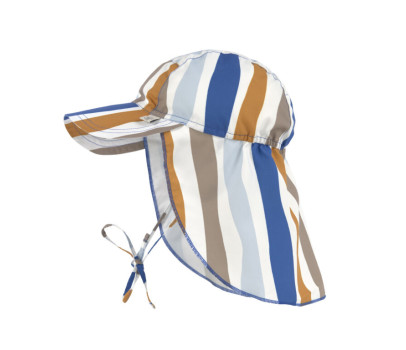 Sun Protection Flap Hat waves blue/nature 07-18 mon.