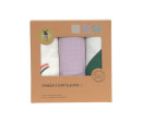 Swaddle Burp blanket 85x85 Happy Rascals lavender