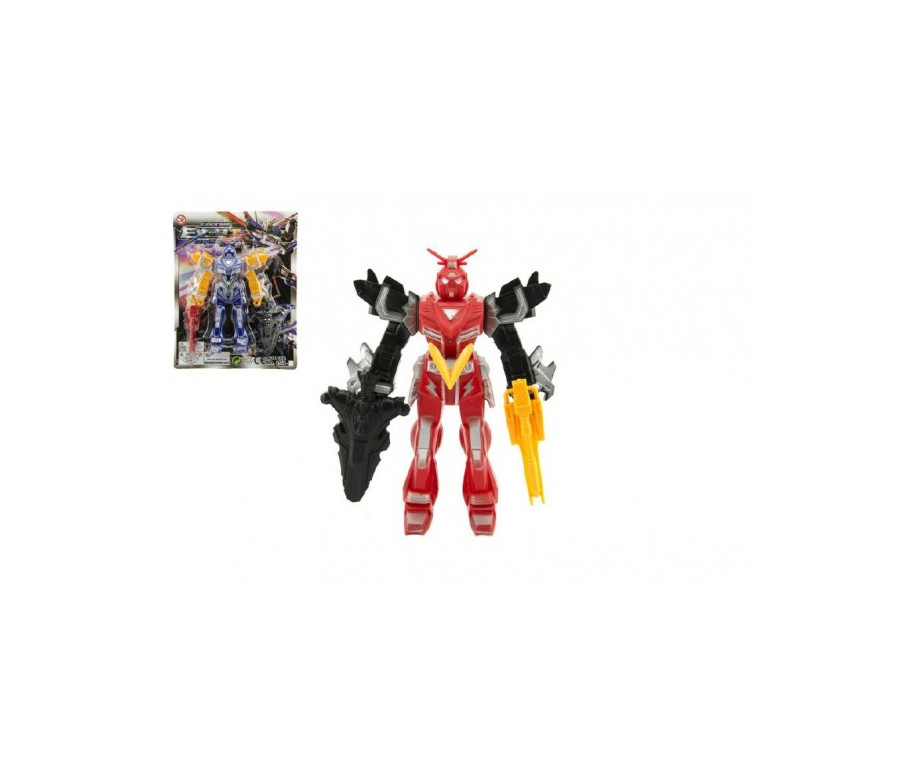 Transformer bojovník/robot figurka plast 15cm 4 barvy na kartě