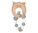 Teether Bracelet Wood/Silicone 2023 Little Chums cat