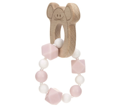 Teether Bracelet Wood/Silicone 2023 Little Chums mouse