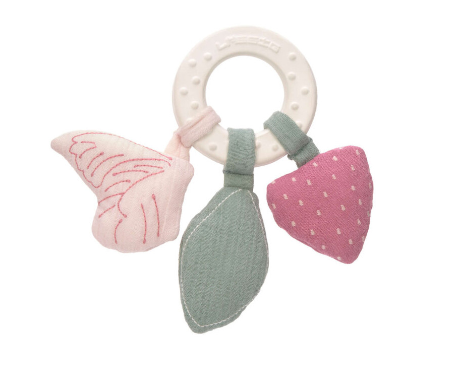 Teether Ring Natural Rubber 2022 butterfly