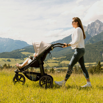 mono2 combi pushchair - air chamber wheel black